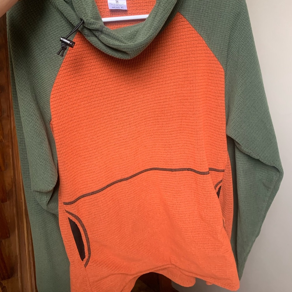 Orange/Green Melanzana men’s XL micro grid